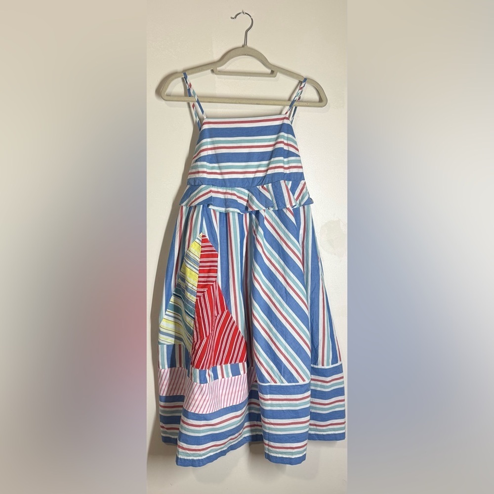 Anthropologie Striped Sundress in Blue, Red, Pink, Yellow - Picture 5 of 9
